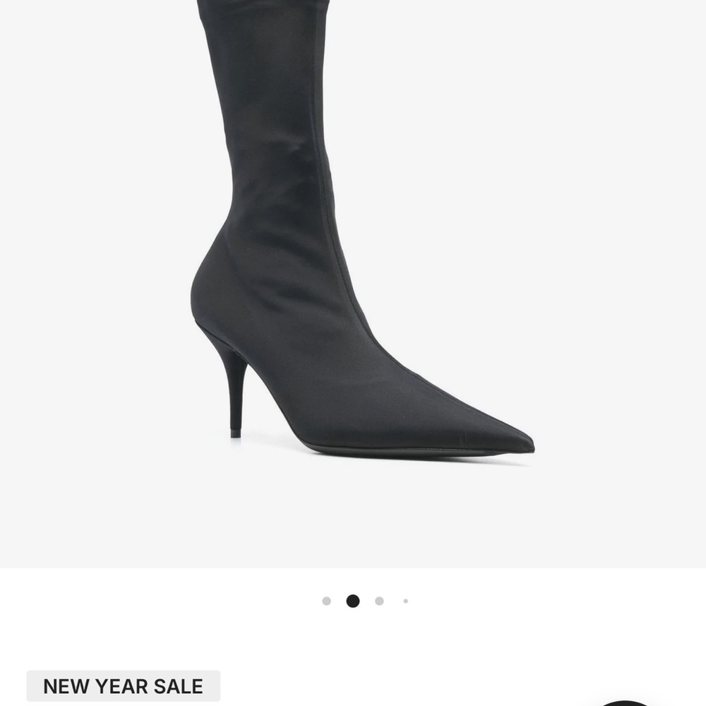 Balenciaga Black Heeled Boots